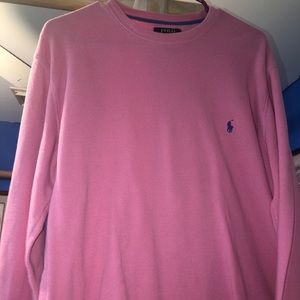 Pink POLO Ralph Lauren cotton long sleeve shirt